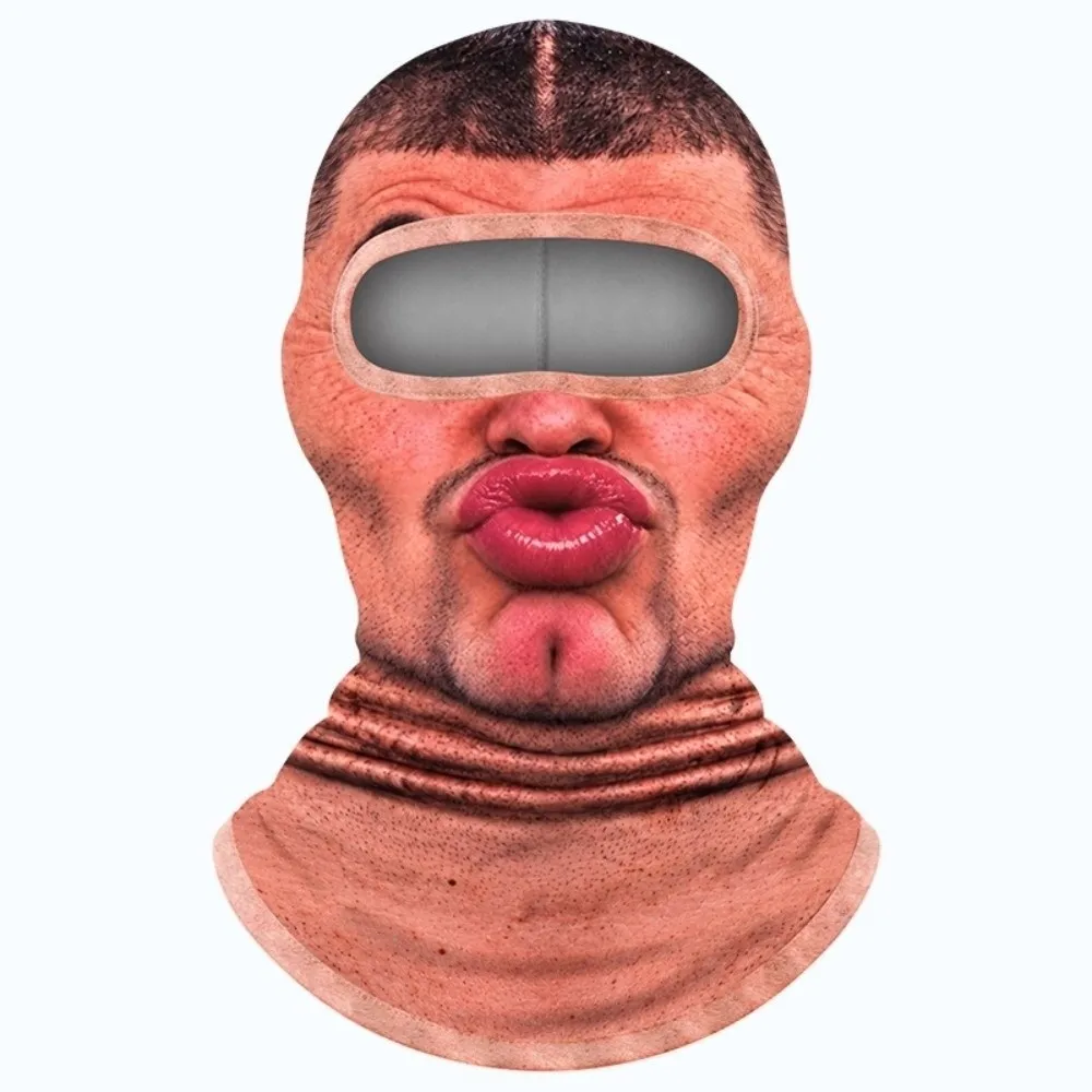 New Thin Thick Optional Cycling Neck Gaiter Breathable Windproof Full Face Mask Sun Protection Funny Helmet Liner Hood Cosplay