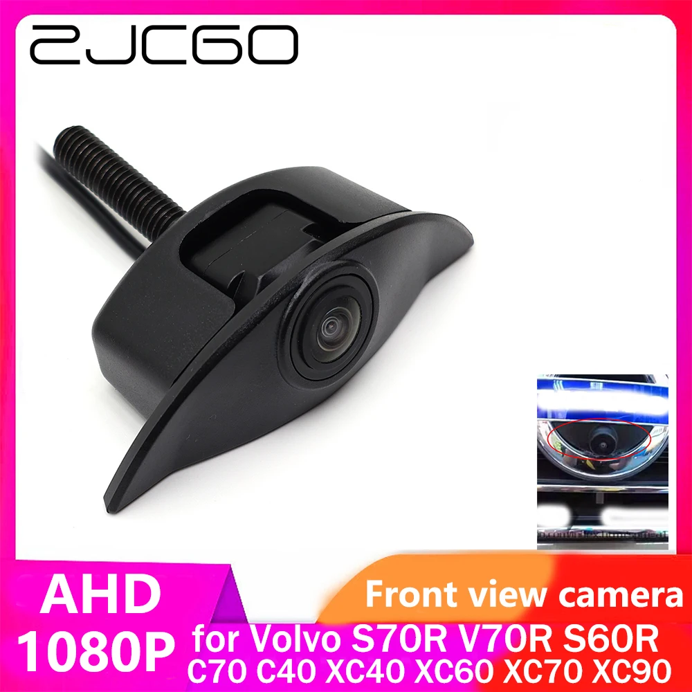 

ZJCGO AHD CVBS 1080P 170° Car LOGO Parking Front View Camera for Volvo S70R V70R S60R C70 C40 XC40 XC60 XC70 XC90