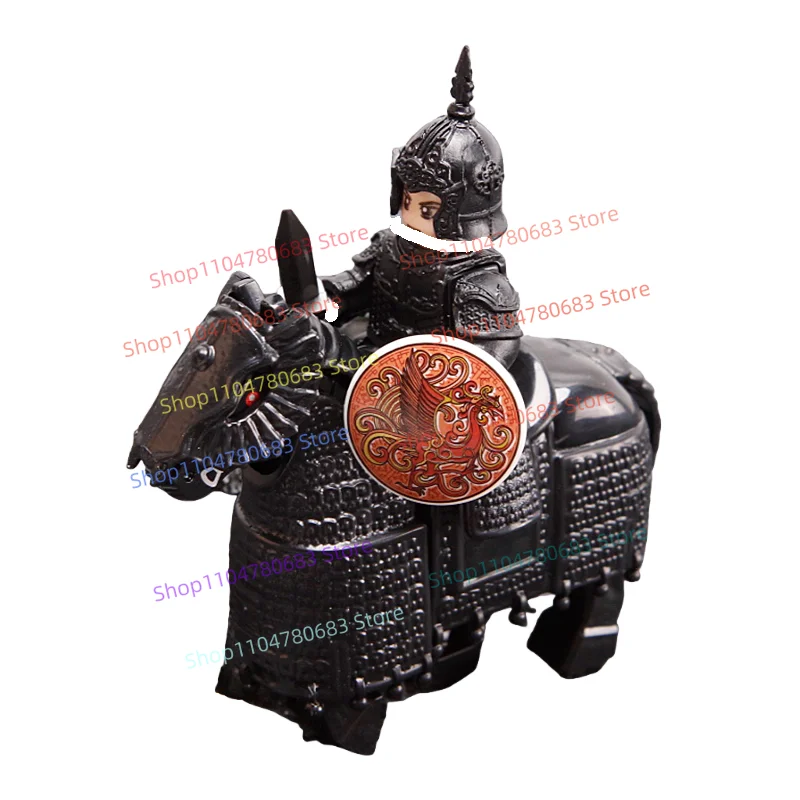 MOC Bouwstenen Mini Figuur Fotostudio Gepantserde Krijger Assemblage Model Ornament Cartoon Anime Accessoires Speelgoed Cadeau