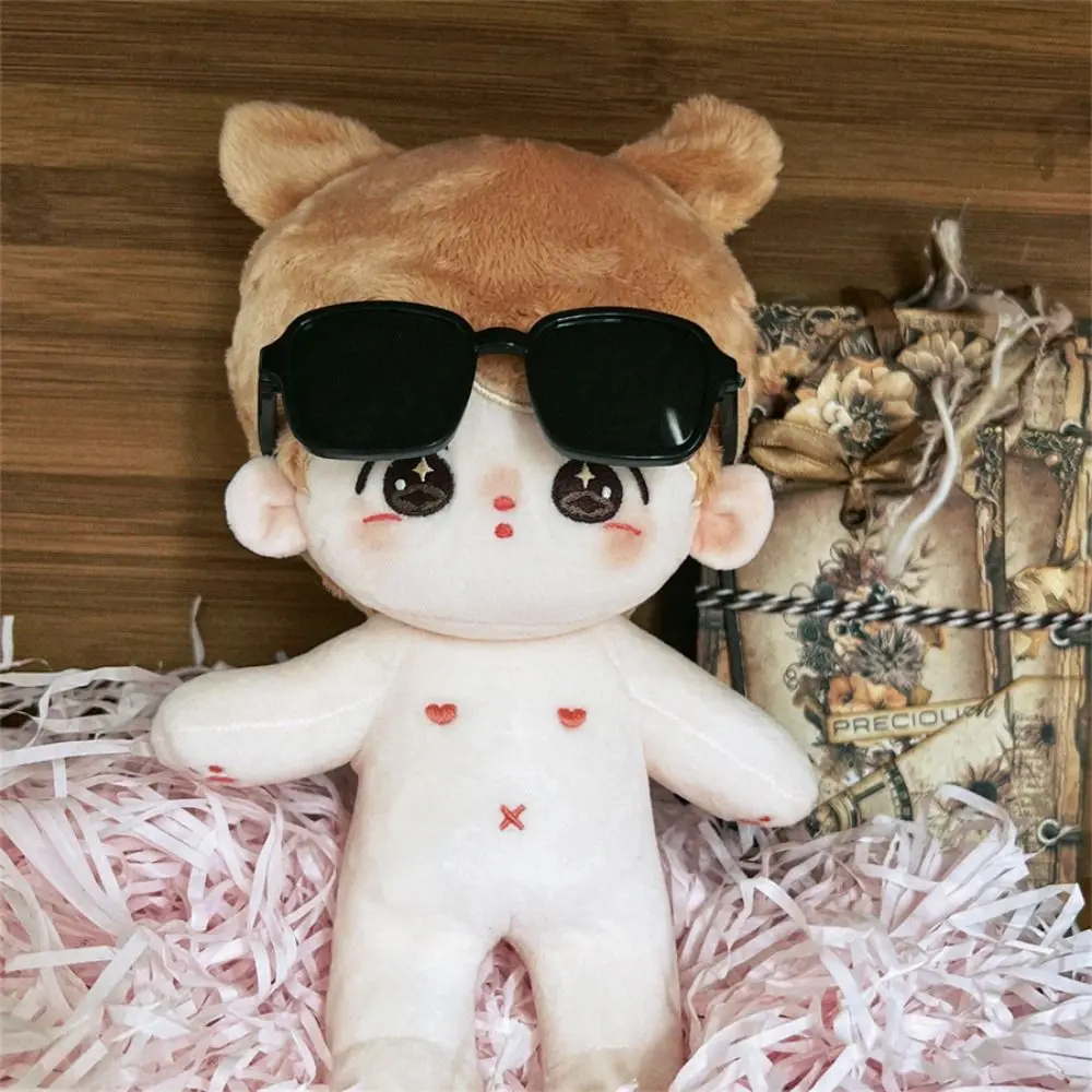 Mode Bril Voor 20Cm Katoenen Poppen Schattige Frame Pop Bril Voor 1/3 1/4 Bjd Poppen Mini Pluche Dierenaccessoires