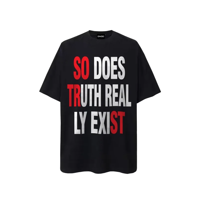 تي شيرت رجالي قطني فضفاض كبير الحجم - Y2K رقبة دائرية وأكمام قصيرة قابل للتنفس ملابس الشارع القوطية كاجوال للاستخدام الخارجي