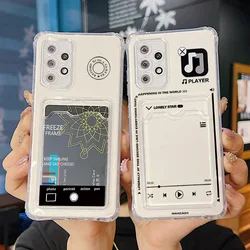 Clear Soft Card Bag Phone Case For Poco X6 X5 Pro 5G F6 Case Redmi Note 13 12 11 10 9 Pro Max Redmi 12 10 9 Mi 13T Pocket Cover