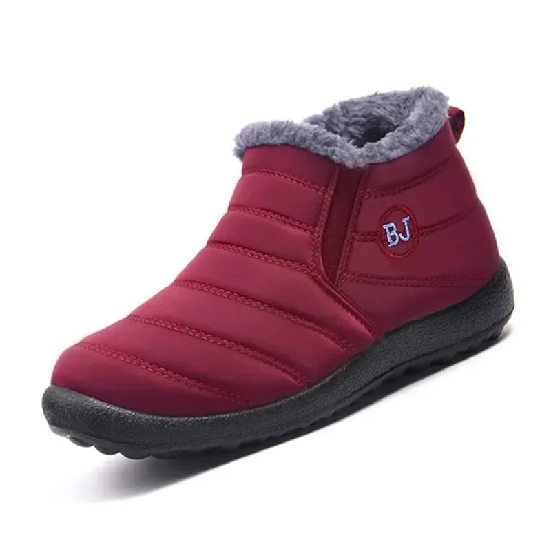 Women Boots Slip On Winter Boots Trend Winter Shoes For Women Booties Short Waterproof Snow Fur Boots Ankle Bota Feminina 2024