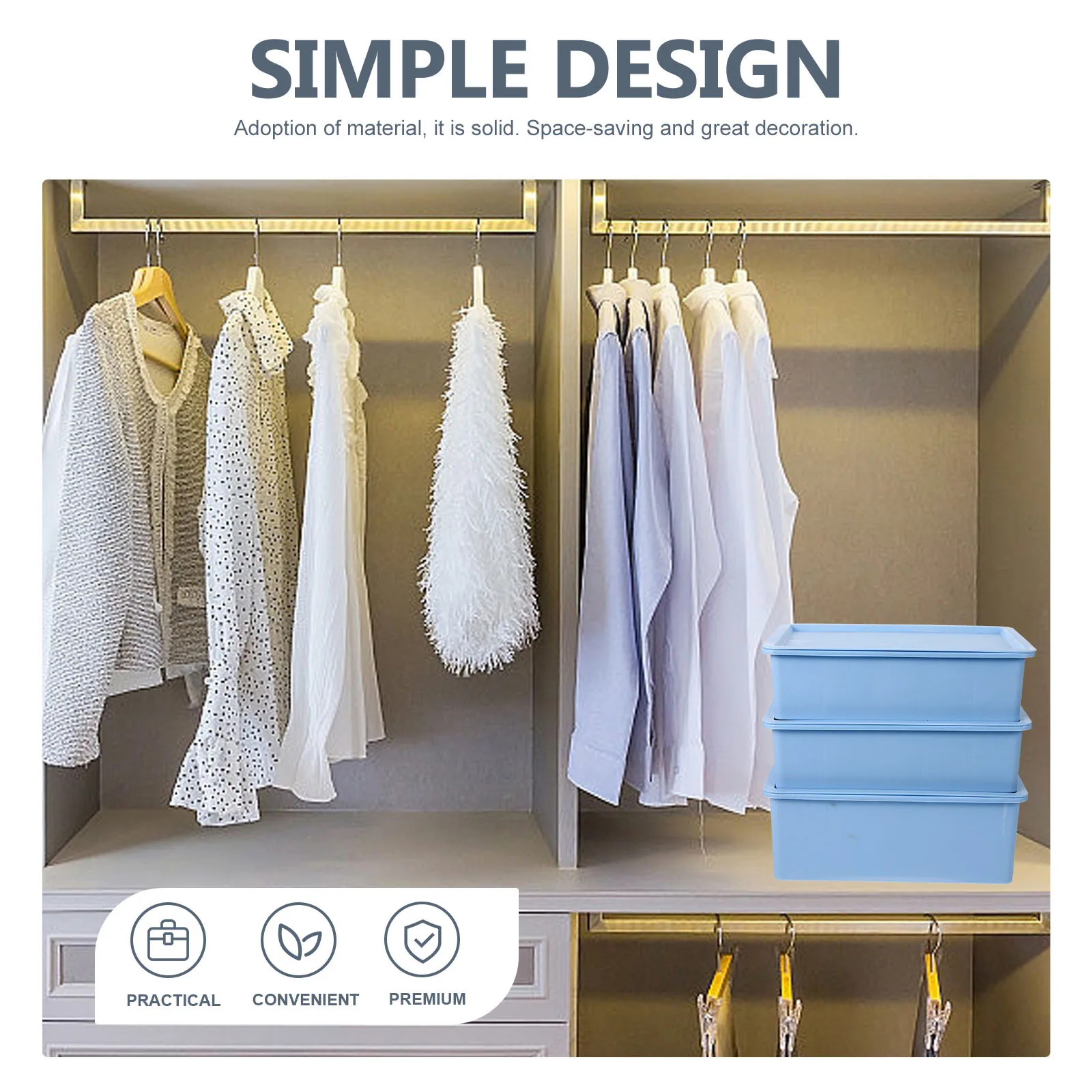 

3Pcs Underwear Storage Box Plastic Organizer Build Your Own Compartment Socks Bra Closet Dresser Container Unserwear Storage Box