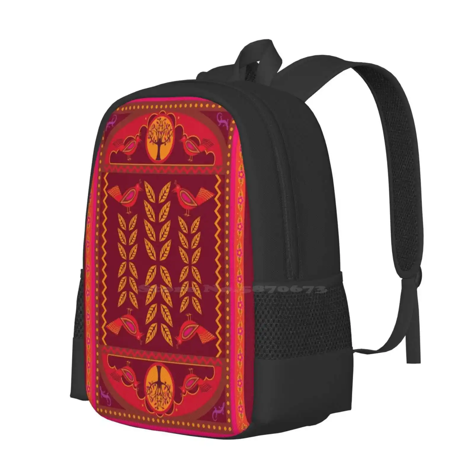 Kuna Mola Hot Sale Schoolbag Backpack Fashion Bags Latino Latina Mexican Mola South America Kuna Panama Applique Textile Quitl