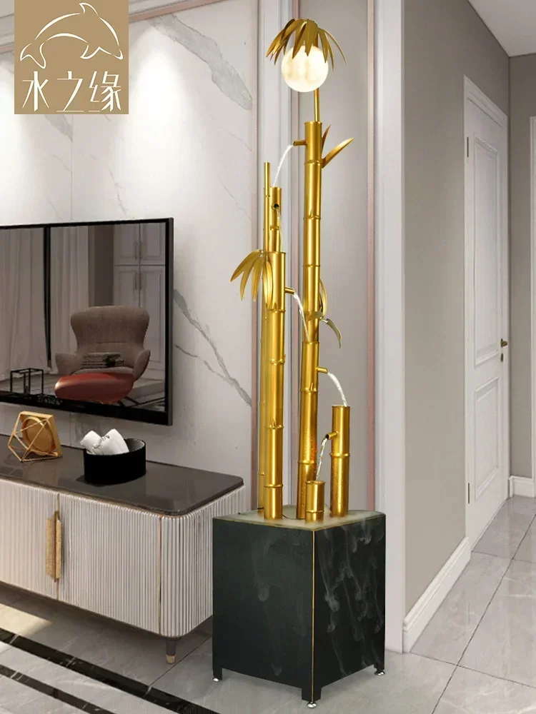 

Напольный декоративный фонтан с циркулирующей водой для гостиной, современный, в стиле легкой роскоши, большой, для размещения рядом с диваном