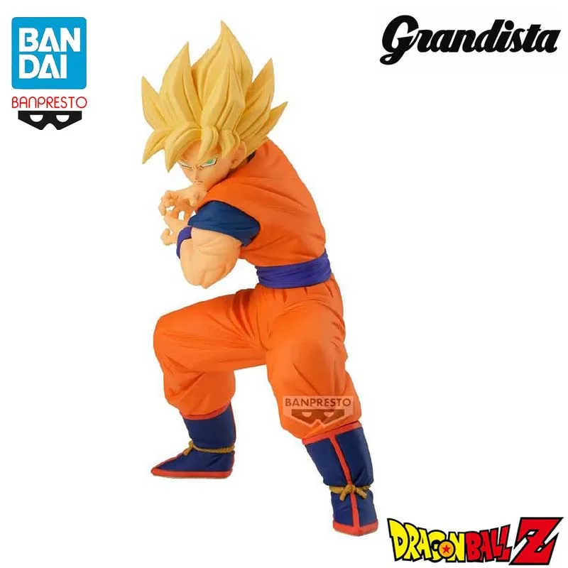 

BANPRESTO Dragon Ball Z Grandista Son Goku Super Saiya KameHameHa ПВХ 22 см аниме фигурки модель коллекция игрушек