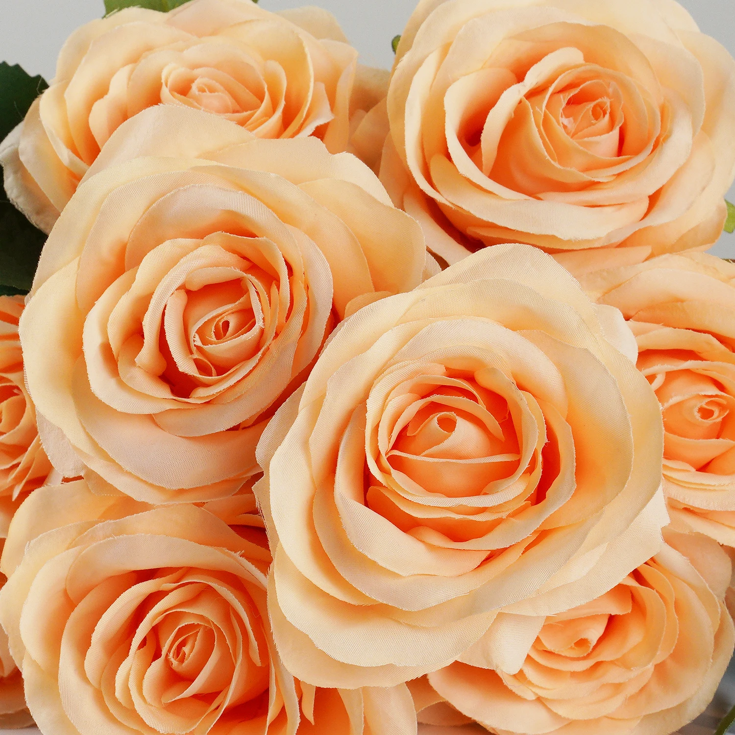 9 Heads Artificial Flower Silk Rose white Eucalyptus leaves Peony Bouquet Fake Flower for Wedding Table Party Vase Home Decor