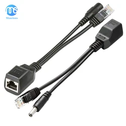 Cavo adattatore POE Montions con connettore cc iniettore RJ45 + Splitter POE DC alimentazione passiva su Ethernet per sistema di telecamere IP