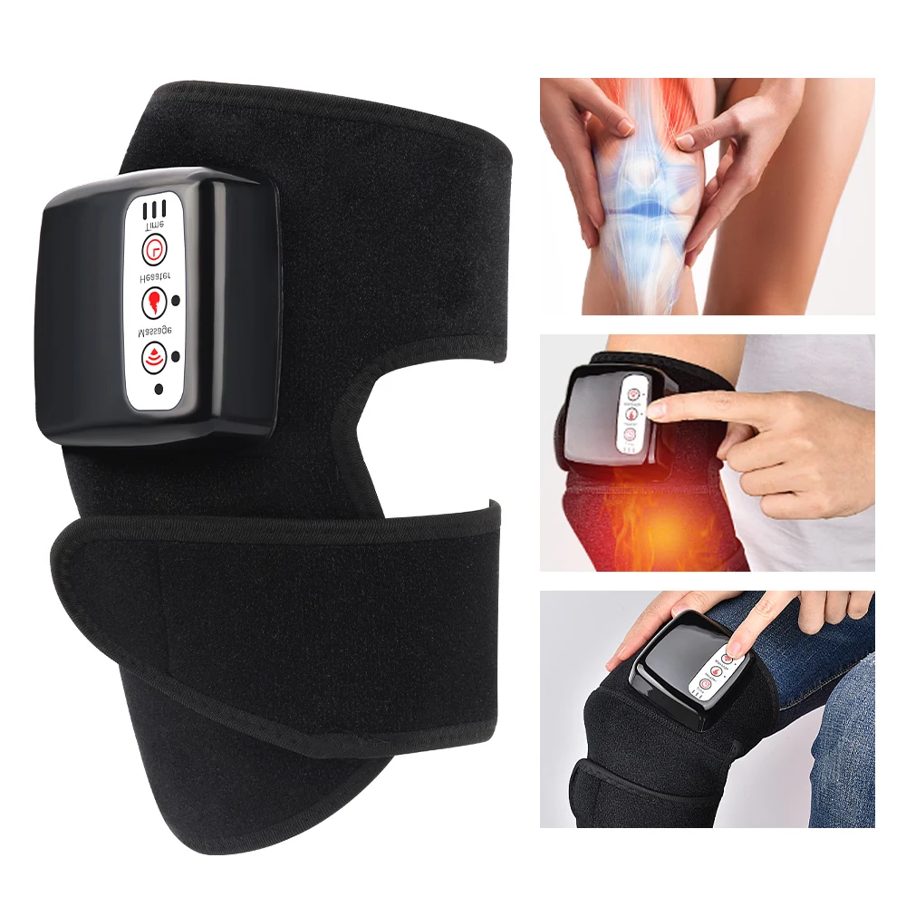 

Electric Heating Knee Massager Far Infrared Joint Brace Support Vibrador Back Shoulder Massage Knee Pain Relief Massageador