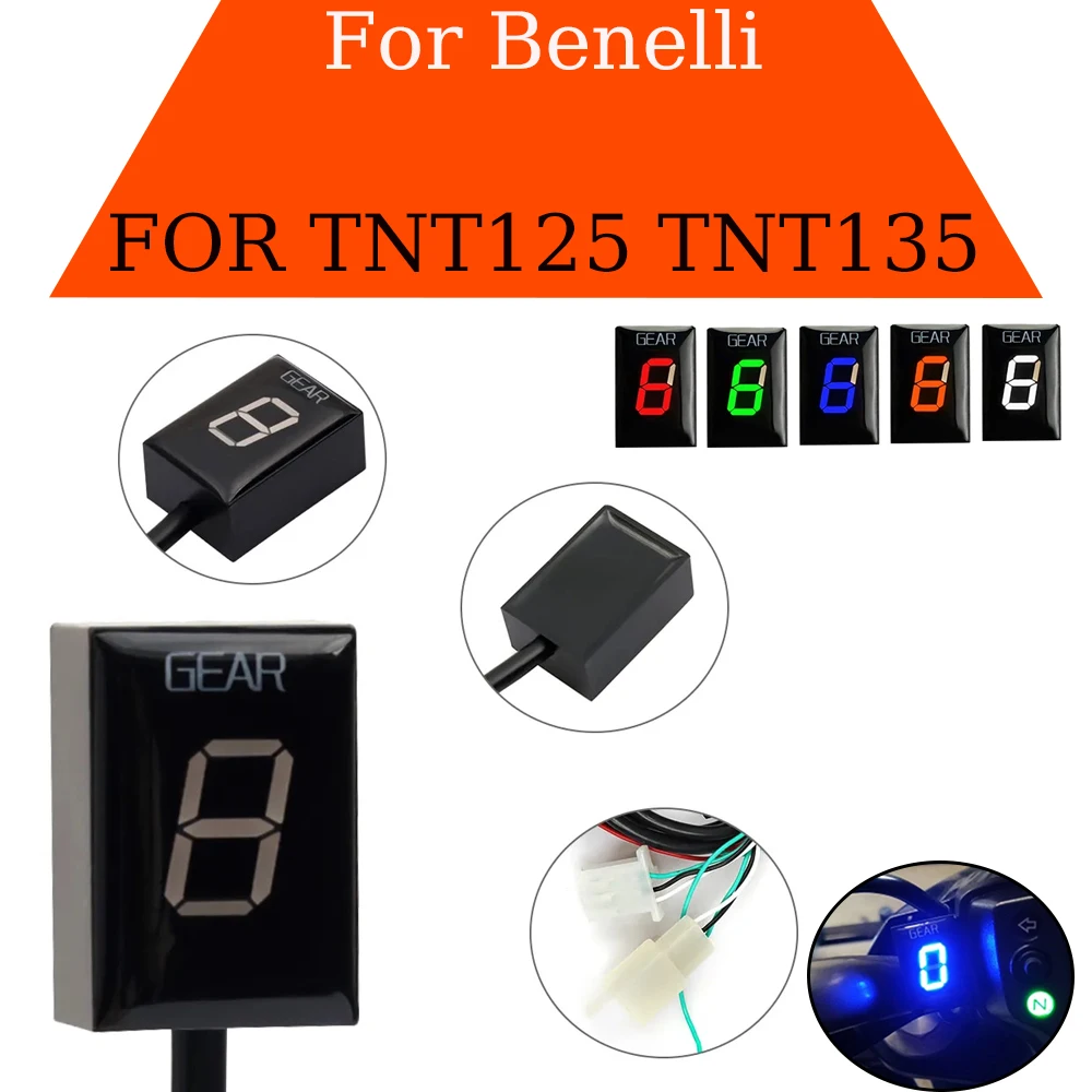 Indicador de engranaje Digital para motocicleta Benelli TNT125 TNT 125 BJ125-3E BJ-125-3E TNT135 TNT 135 accesorios medidor de pantalla de engranaje