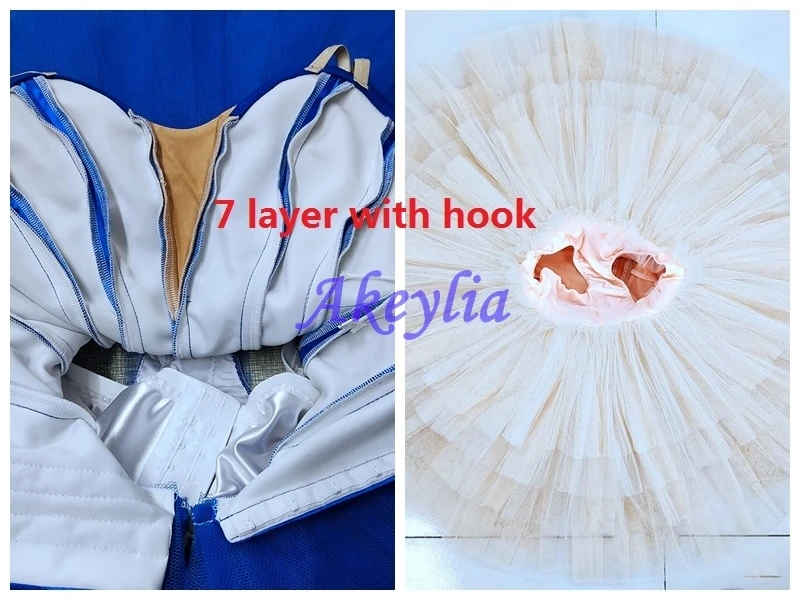 Jina dance Cupid professional ballet tutu Violet classical women performance pancake tutu competition blue purple JN0519