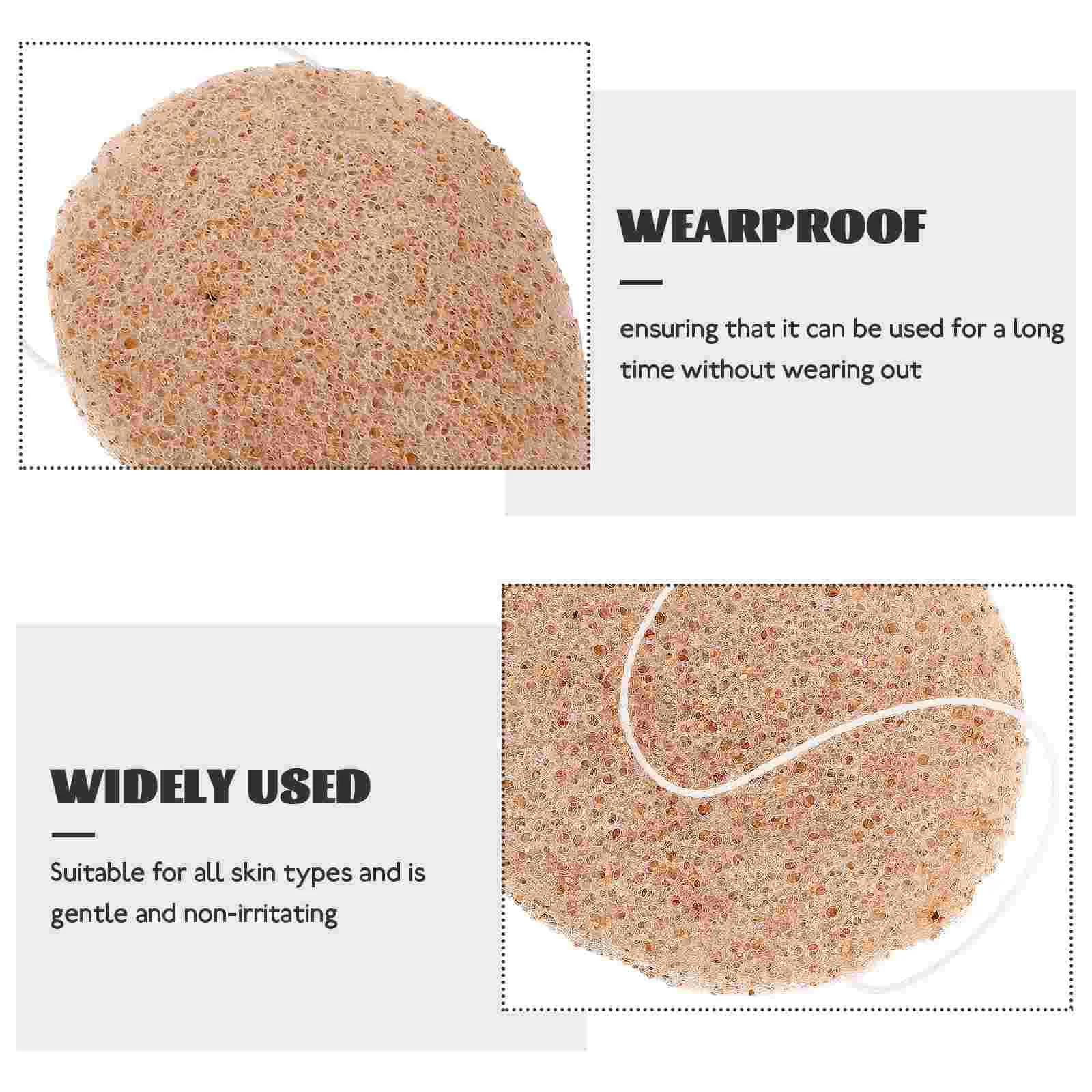 Walnut Seed Cleansing Puff Sponges for Facial Cleaning Face and Exfoliating Washing
