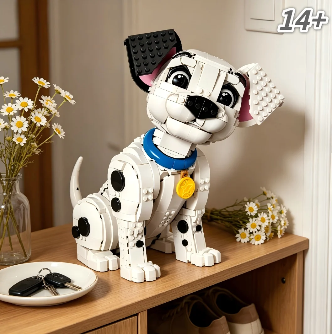 Superventas 43269 1722PCS 101 Dalmata, el Perro de las 101 Pecas, Bloques de Construcción, Arte Atemporal, Regalo de Navidad