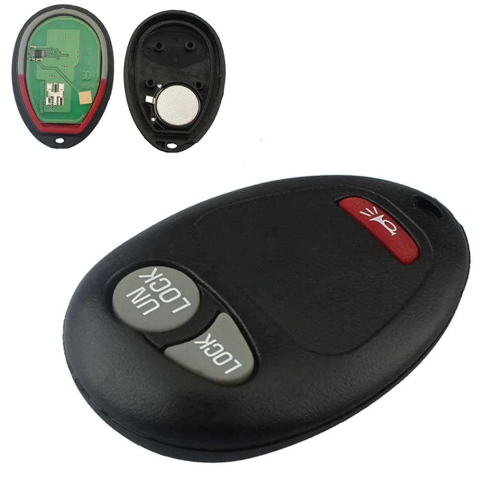 

315MHz 3Buttons Car Remote Control Key Fob Transmitter Clicker Beeper Alarm Fit for Che-vrolet GM-C Hummer Isuzu 2004-2012