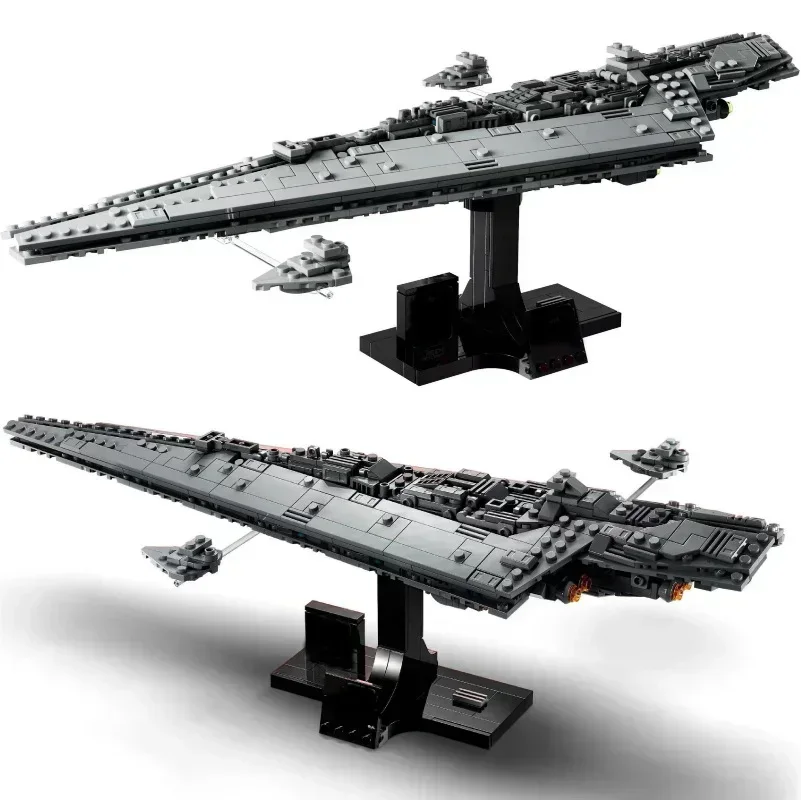 New Spaceship Bricks Stars First Order Destroyer Space Set 75190 1416Pcs Model Building Blocks DIY Kit For Children Birthday Toy