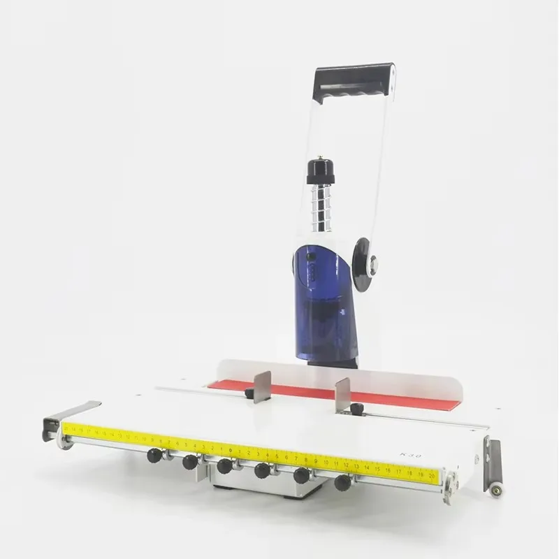

WD-K30 Heavy D uty Single-Hole Puncher Premium Aluminum Mobile Platform Office Paper Drill with Premium Punches