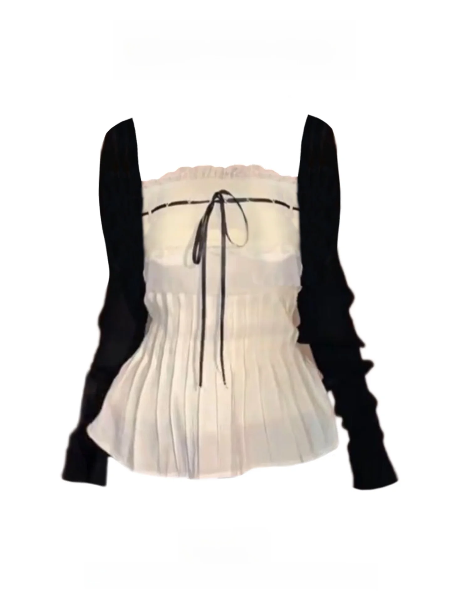 

Комплект жилета с кружевной отделкой Spicy Girl, женский комплект ранней осени Pure Desire ort Length, солнцезащитный открытый кардиган, комплект из двух предметов