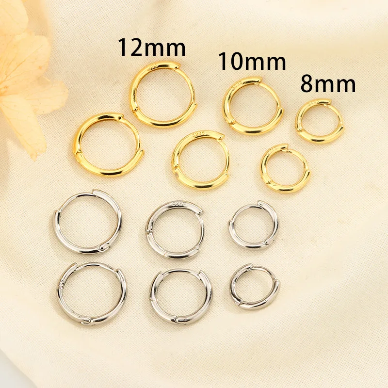 Wholesale Minimalist Hoop Earrings for Women Low-key Girls Ear Piercing Accessories Daily Wear Fashion Versatile Jewelry Hot