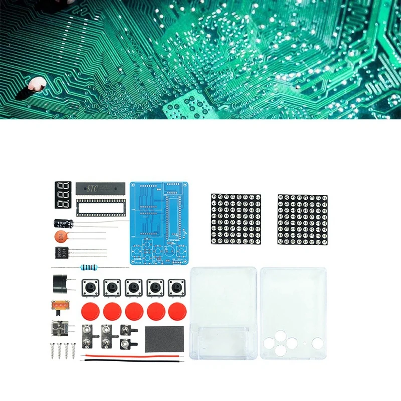 Pixel Game Console Production Kit Retro Classic Game Console DIY Electronic Soldering Welding Tranning Kit
