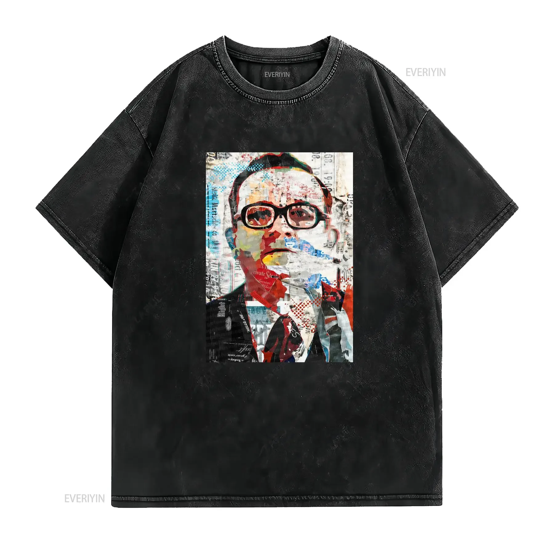 Filini Vintage T Shirt Girocollo casual con tessuto leggermente elasticizzato motivo stampato vestibilità regular per uomo
