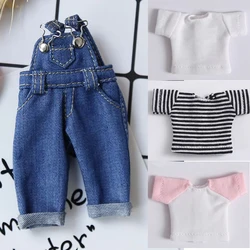 New BJD doll clothes ob11 clothes Overalls Denim pants and shorts for ob11,GSC,molly,1/12 BJD,obitsu 11 Doll Accessories toys