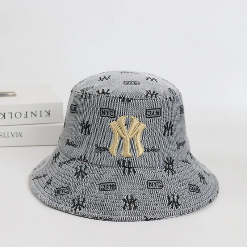 New Trend Embroidery High Quality All-match Casual Women\'s Bucket Hat Outdoor Work Photo Travel Sun Fisherman Cap For Lady Men