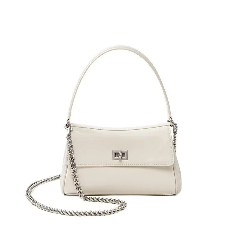 Новая женская кожаная сумка премиум-класса на цепочке, универсальная сумка через плечо под мышками, стильная, модная, практичная, модная