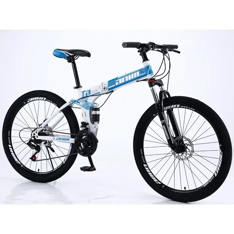

High Quality Folding Mountain Bike 24/26 Inch Double Shock Absorption One Wheel 21 24 Speed Folding Bicycle for Adult
