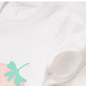 100% Baumwolle Kinderkleidung Kinder Anzug Kinder Mädchen Kurzarm Baloon Hemd Leggings Hosen Baby Girl Kleidung 8 Hauptverkäufe Malwee Legginghose - №7