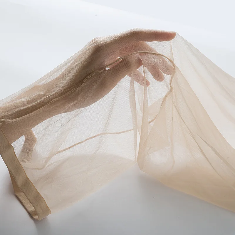 Ultradünner 0,1D-Damen-Sommerstrumpf, dünne Linie, im Schritt, eng, vollständig transparent, nahtlos, Zehenbereich, dehnbar, sexy Strumpfhose – Detail 10