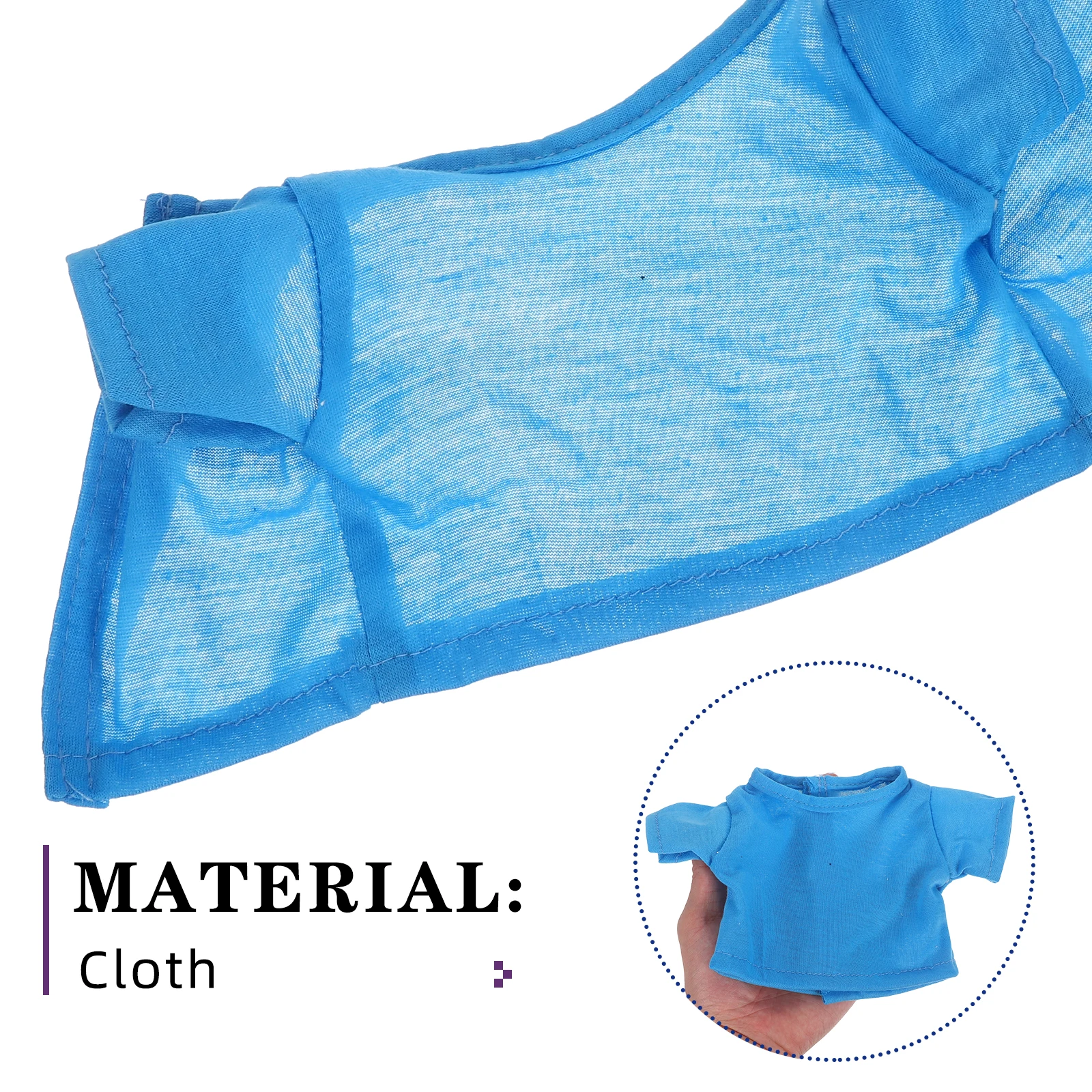 5 個のクマ T シャツ無地半袖服柔らかい生地 18 インチの人形に適したスタイリッシュなウェアアクセサリー