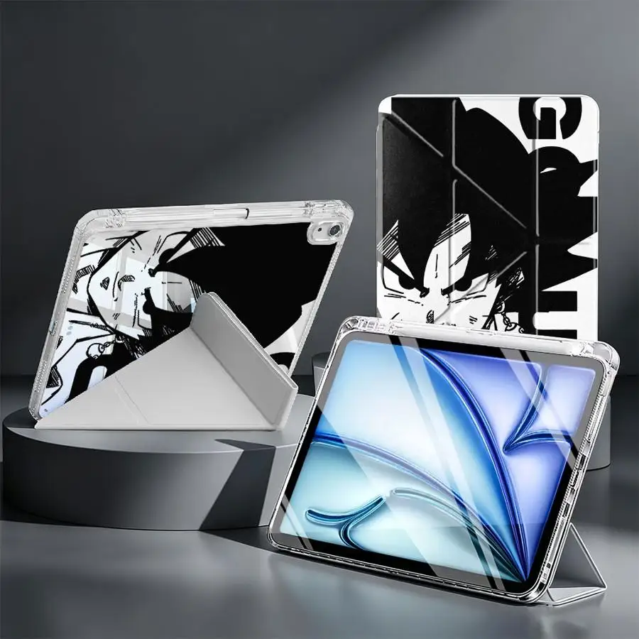 Dragon Bll Son Goku Vegta With Pen Slot Cover Tablet Case For iPad Mini 7 6 5 11th 10th Gen 9th 12th Pro 13 2025 2026 Air 8 M2