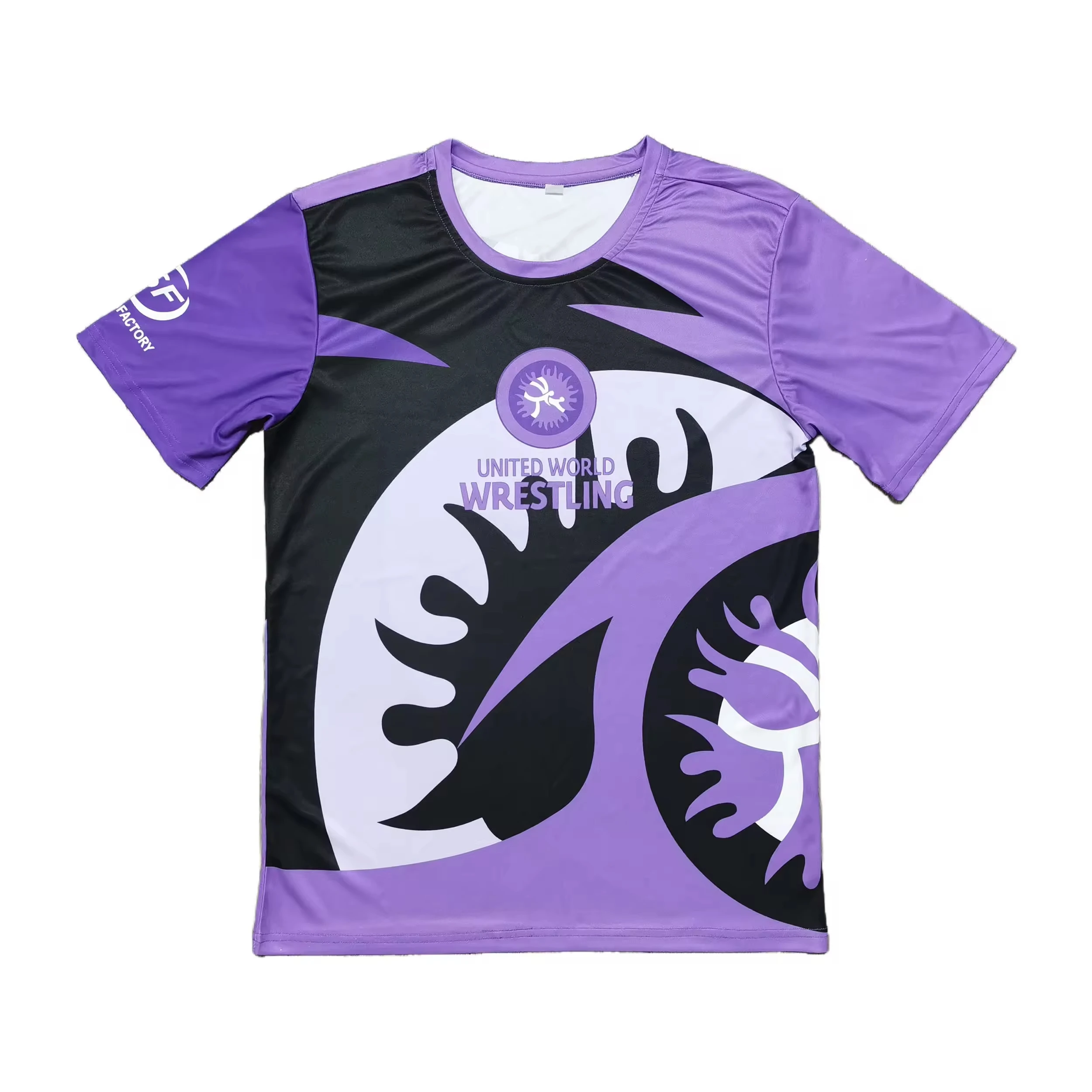 Kinder-T-Shirt für den Wrestling-Trainingsplatz der Iranischen Nationalmannschaft, Marineblaues Kurzarm-Oberteil, Ideal für Sportübungen & Fitnessbekleidung Moto – Detail 9