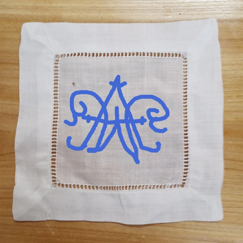 Állítsa bel  120 Megmunkalás Koktél napkins 6x6