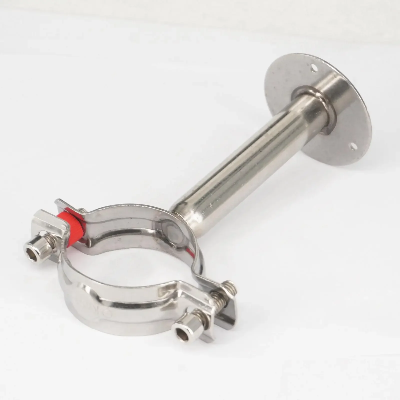 51 Mm 2 "Rvs Pijp Klem Ondersteuning Beugel Met Bodemplaat Pole Lengte 100 Mm