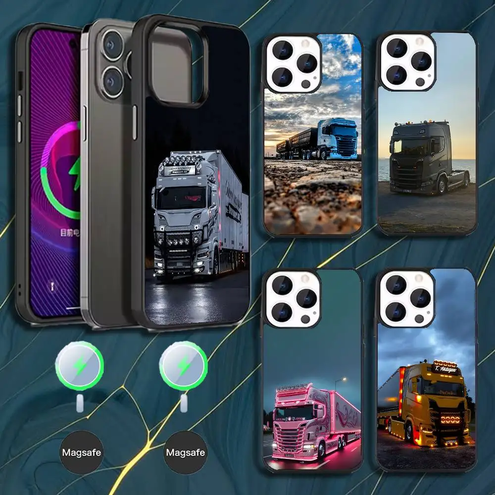 

S-SCANIA Trucks SA-AB Phone Case For iPhone 16,15,14,13,12,11,Pro,Max,Plus,Mini,Magsafe,Magnetic Wireless Charging Case