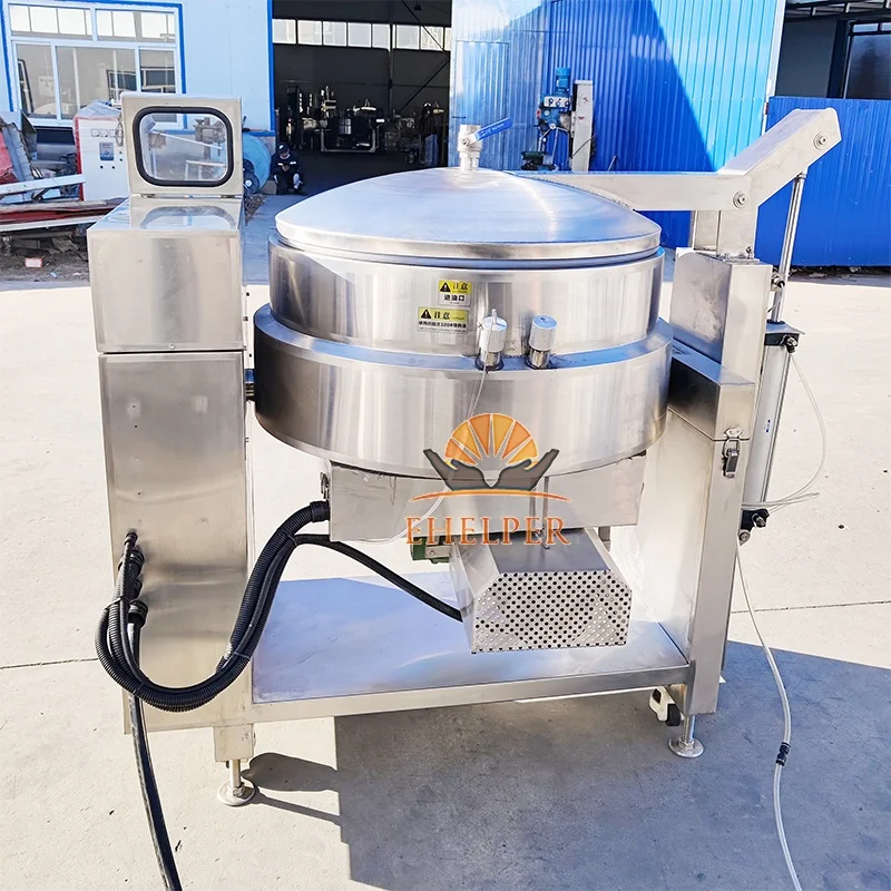Automatic Gari Processing Machine Cassava Fryer For Garri Production | Commercial Jacketed Kettle Cassava Processing Equipment