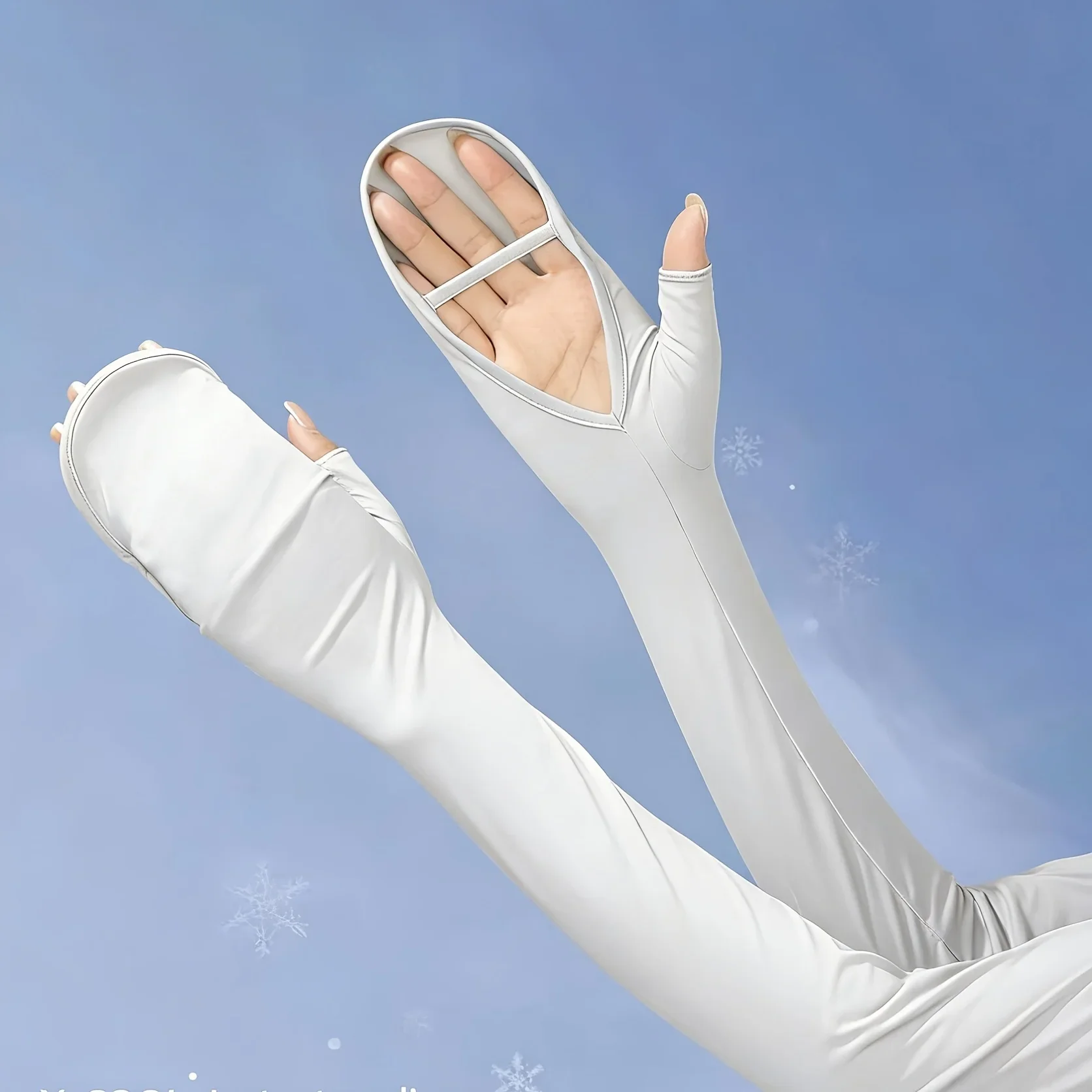 

Women's Summer Thin Ice Sleeve Driving Cycling Vehicle Sun Protection Sleeve Cover Gloves Integrated Protective Sleeve