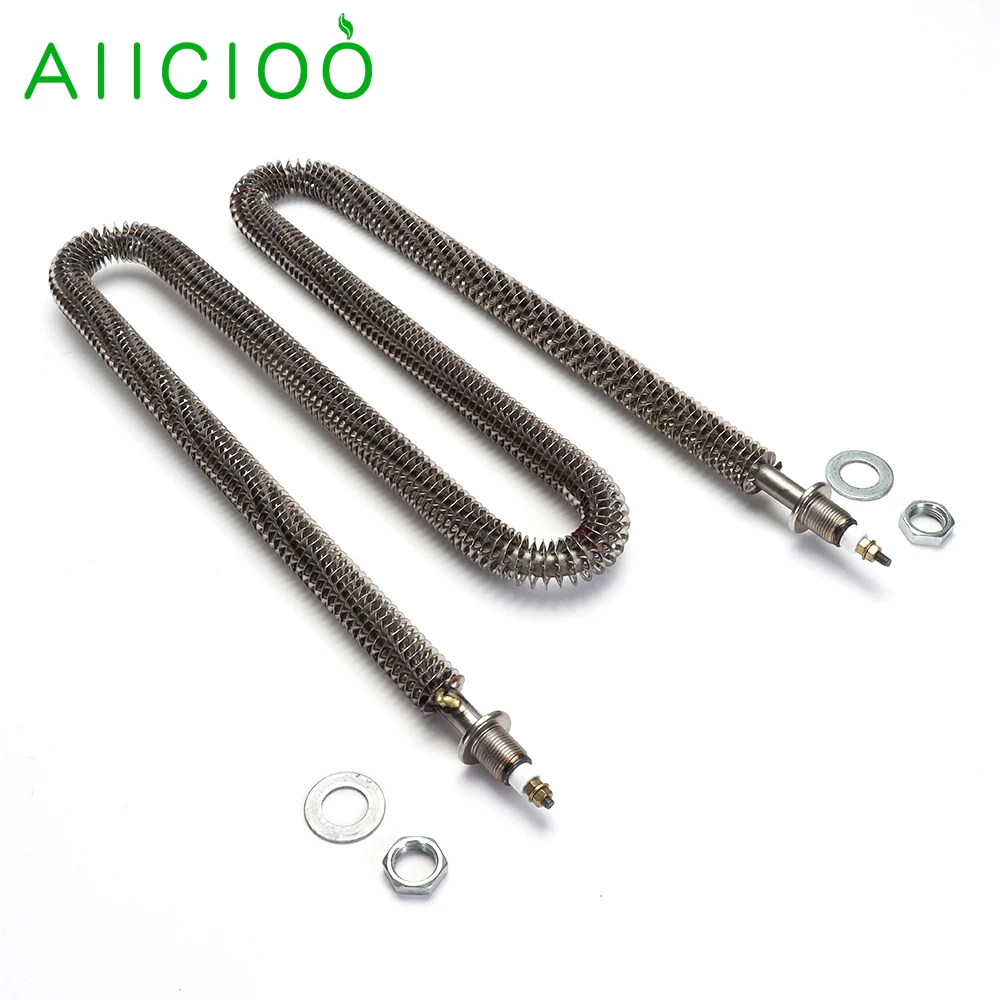 

AIICIOO Hot Air Heater for Oven 220v Finned Heating Element W Shape Tubular Heater with m12 Thread 1000w/1500w/1800w/2000w/2500w