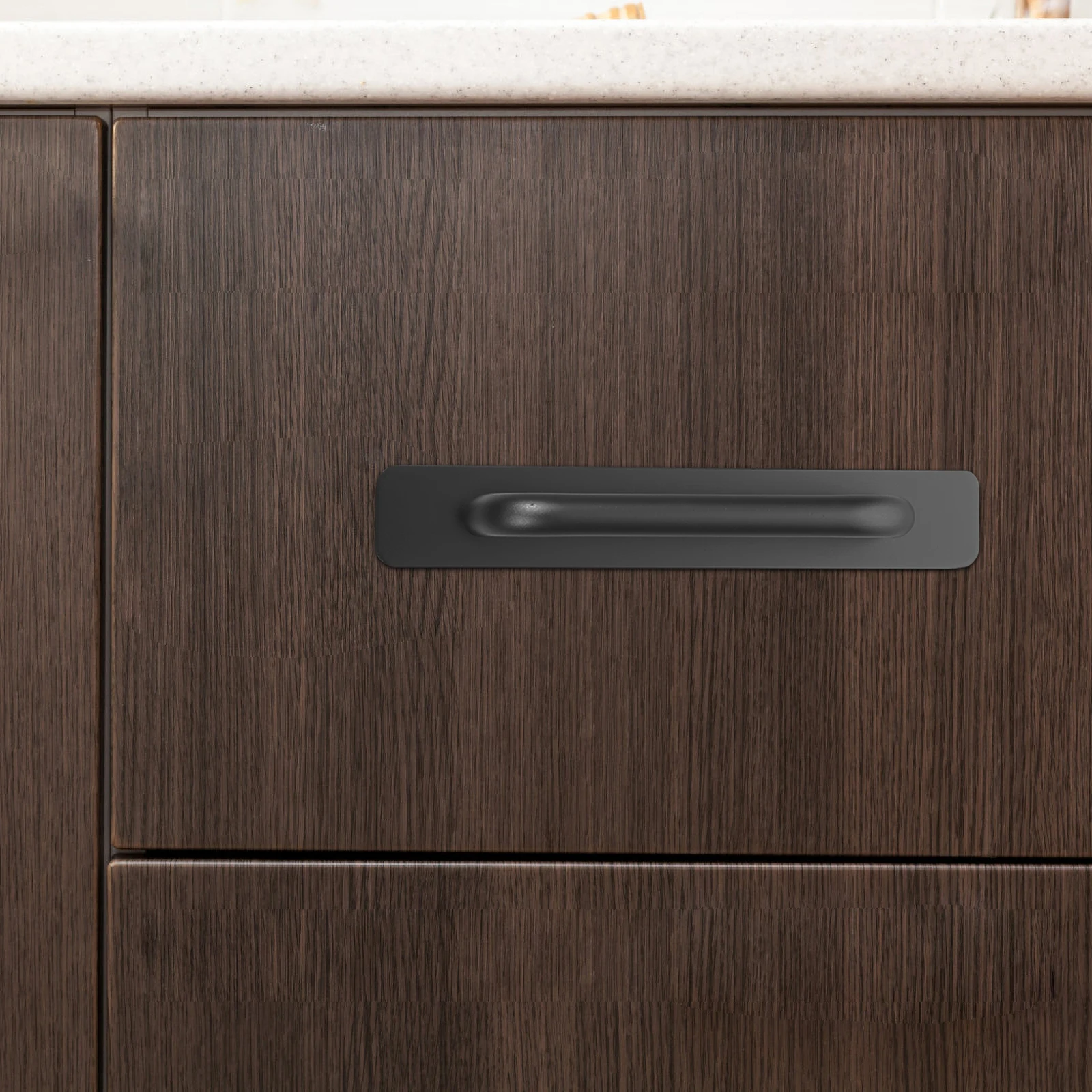 

2pcs Aluminum Alloy Cabinet Handles Drawer Door Pulls Wardrobe Stick On Furniture Handle Sliding Barn Door Durable Adhesive