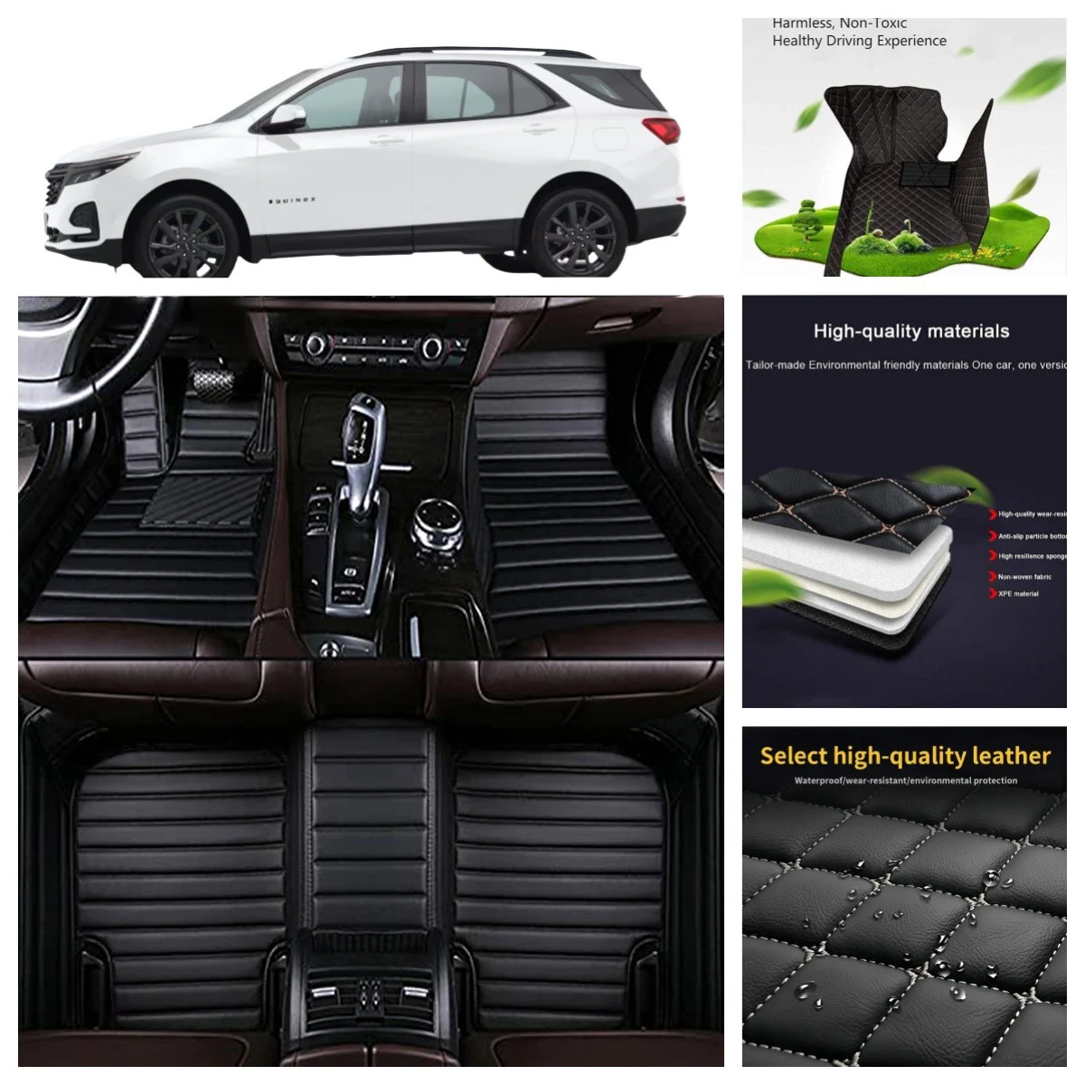 

For Chevrolet Blazer Waterproof Auto Custom Car Floor Mats Carpets Floor Liners Foot Coche Accessories