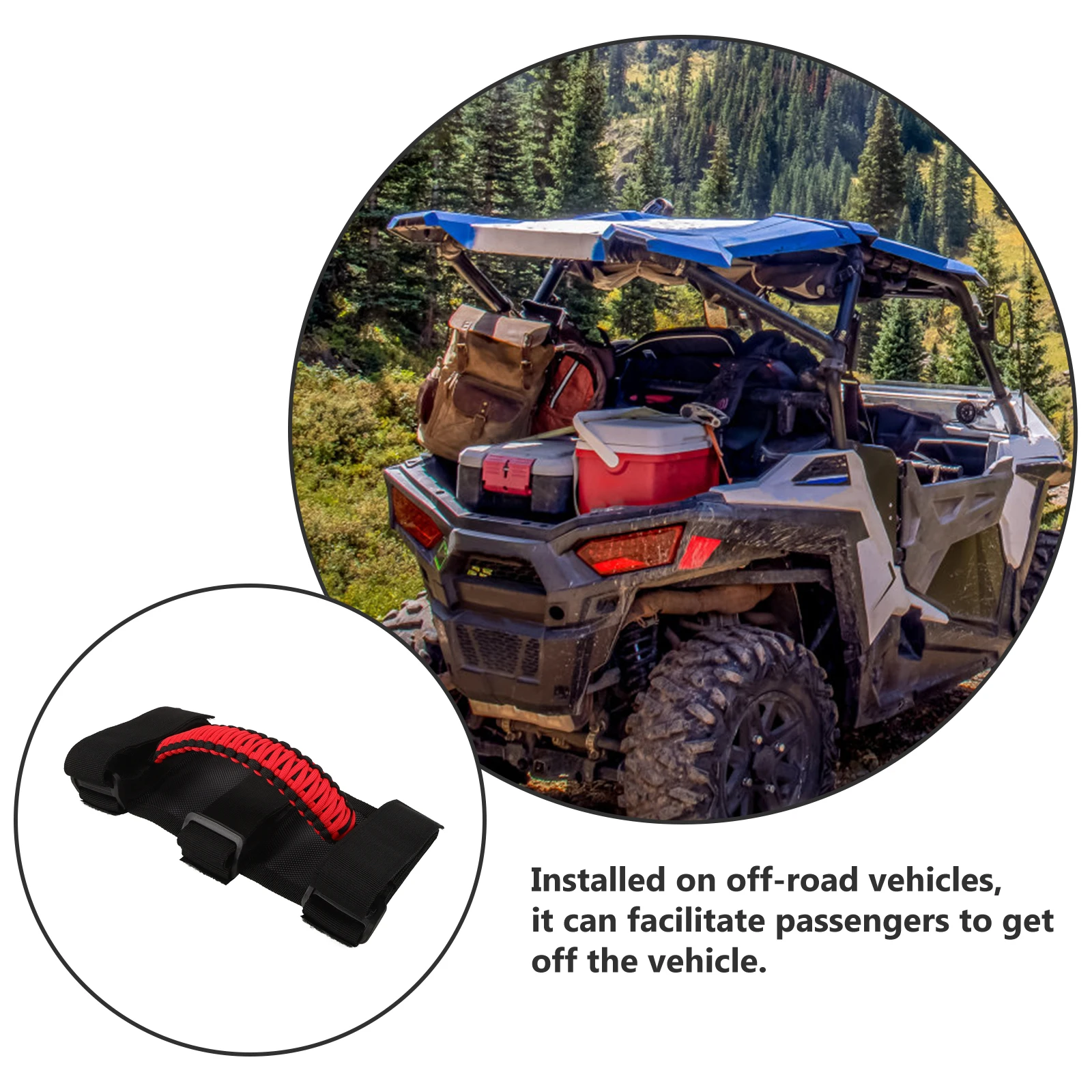 

Car Roof Handle Grab Assist Handles for Car Door Interior Oxford Cloth Non Slip Easy Installation Offroad Vehicle