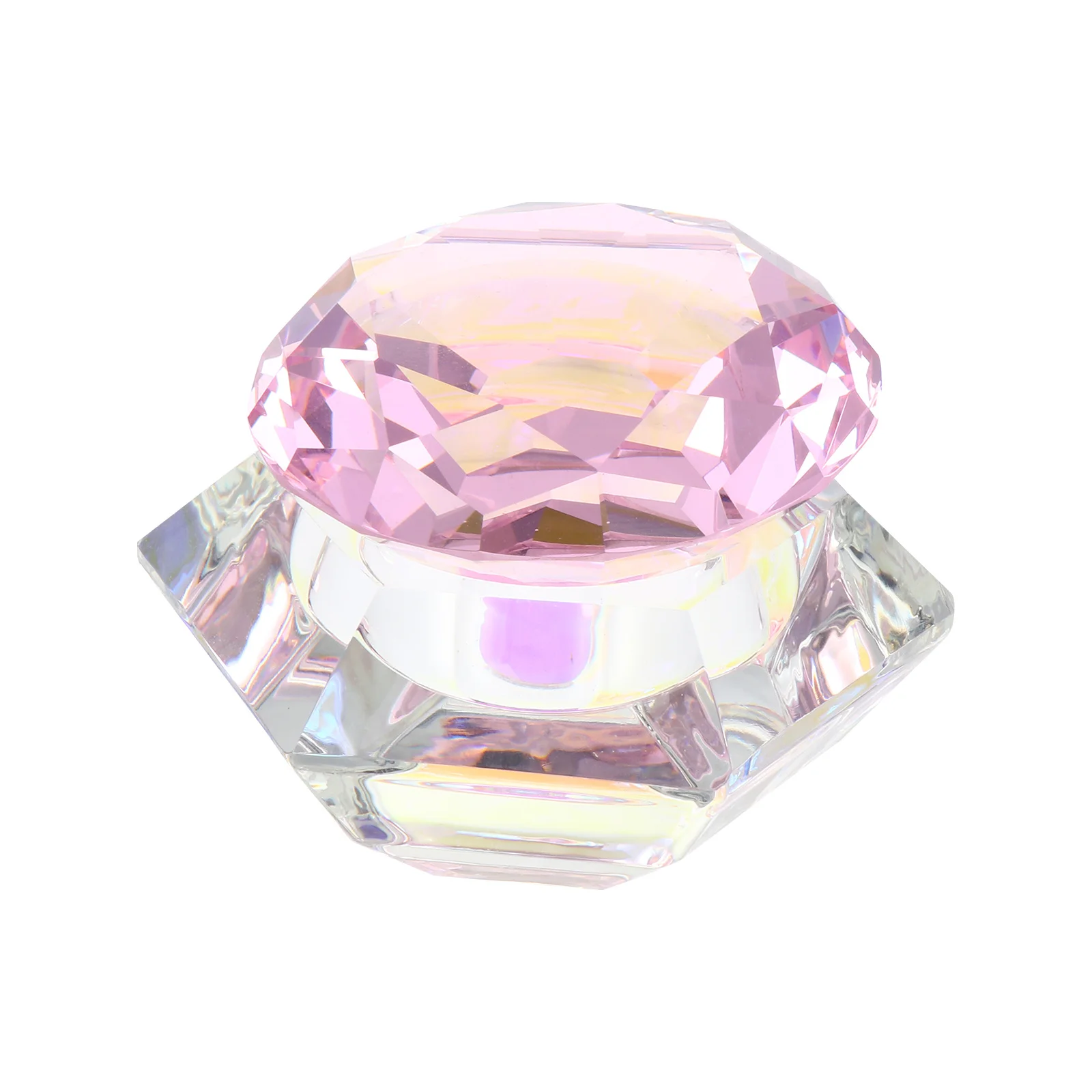 1 stuks Nail Art Crystal Cup zeshoekig deksel manicure vloeibaar poeder mengen acryl Crystal Nail Art Cup
