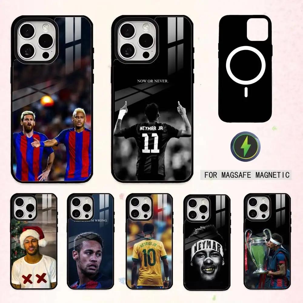 

Крутой футбольный чехол для телефона N-NeYmAr для iPhone 17, 16, 15, 14, 13, 12, 11 Plus, Pro Max, магнитный, для беспроводной зарядки Magsafe
