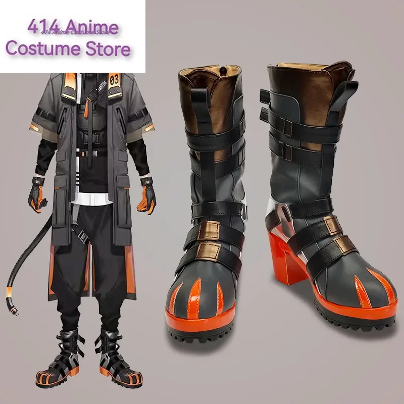 New Anime Hololive Vtuber Luxiem Nocytx Alban Knox Cosplay Boots Shoes Halloween Aksesori Dibuat Sesuai Pesanan