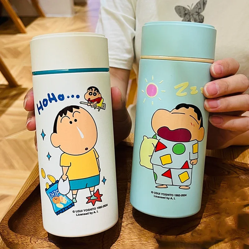 

Kawaii Crayon Shin-chan термос чашка мультфильм анимация 430 мл большая емкость 316 нержавеющая сталь милая портативная Студенческая чашка для воды