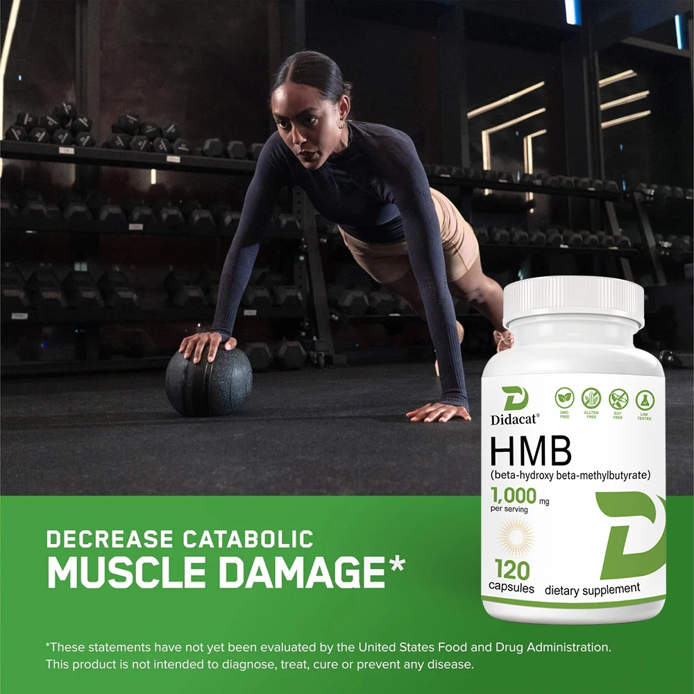 HMB Male Energy Booster - for Increased Muscle Mass and Athletic Strength, Energy Supplement, Endurance, Non-GMO, Gluten Free