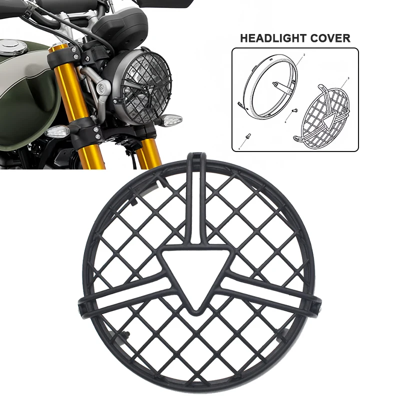 

Motorcycle Front Headlight Grill Cover Headlamp Frame For Bonneville T100 T120 Street Scrambler Scrambler 400X 900