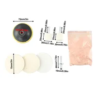 8pcs Car Glass Polishing Kit Windshield Scratch Remover Glass Repair Tool Waxing Polish Pad With Polishing Powder